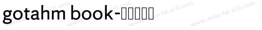 gotahm book字体转换
